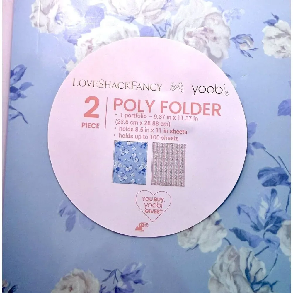 NWT 5 Pc Set/ LoveShackFancy x Yoobi Pink Floral School Set